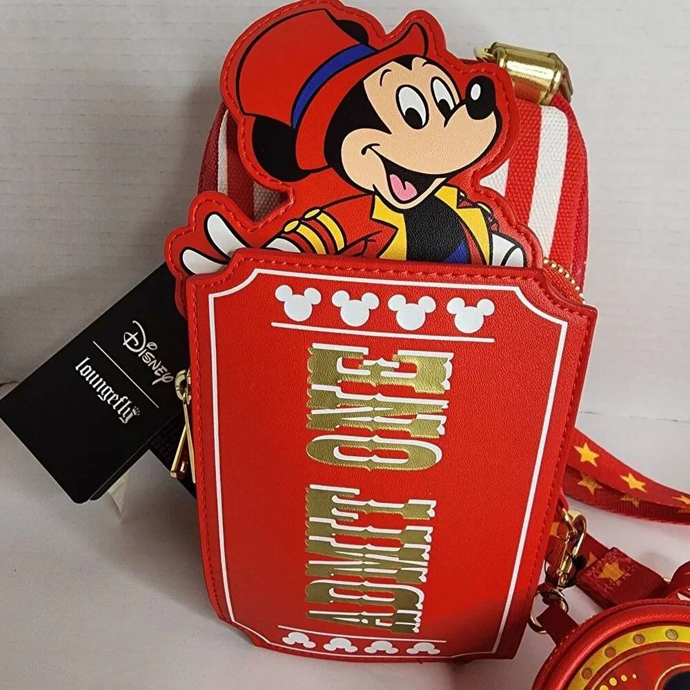 Loungefly Disney Mickey Mouse Circus Ticket Belt Bag with Coin Purse New